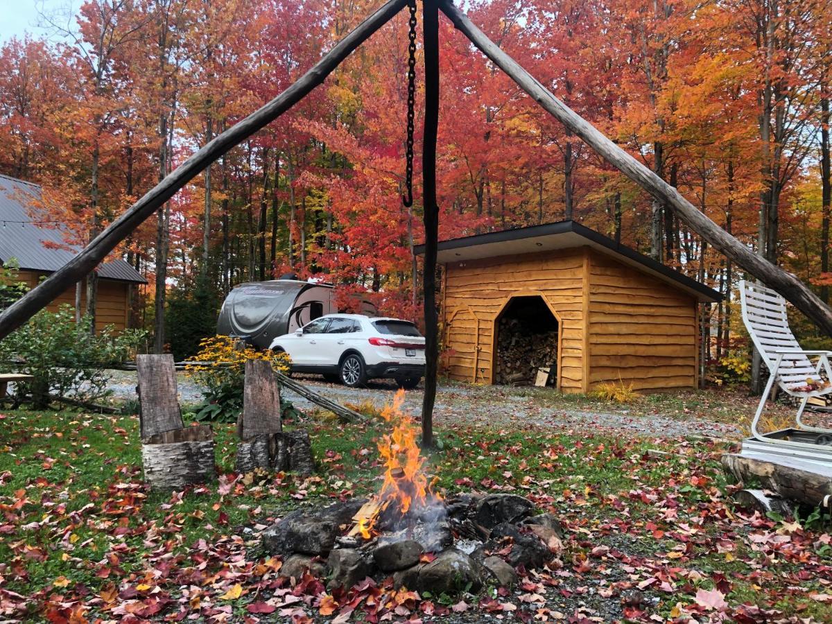 Chalet En Bois Rond Vila Sainte-Marie Exterior foto