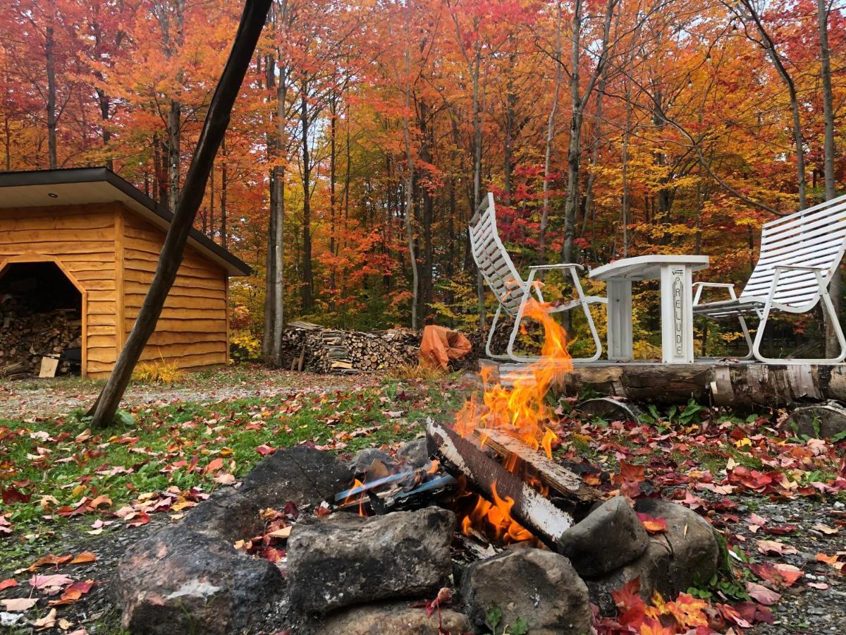 Chalet En Bois Rond Vila Sainte-Marie Exterior foto